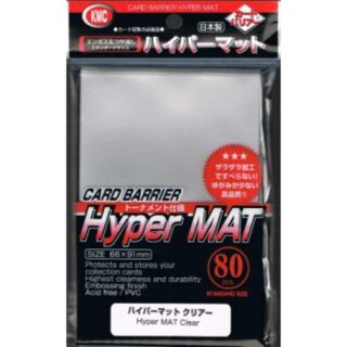 Schutzhüllen KMC Standard Sleeves Hyper Mat Clear 66x91mm (80)