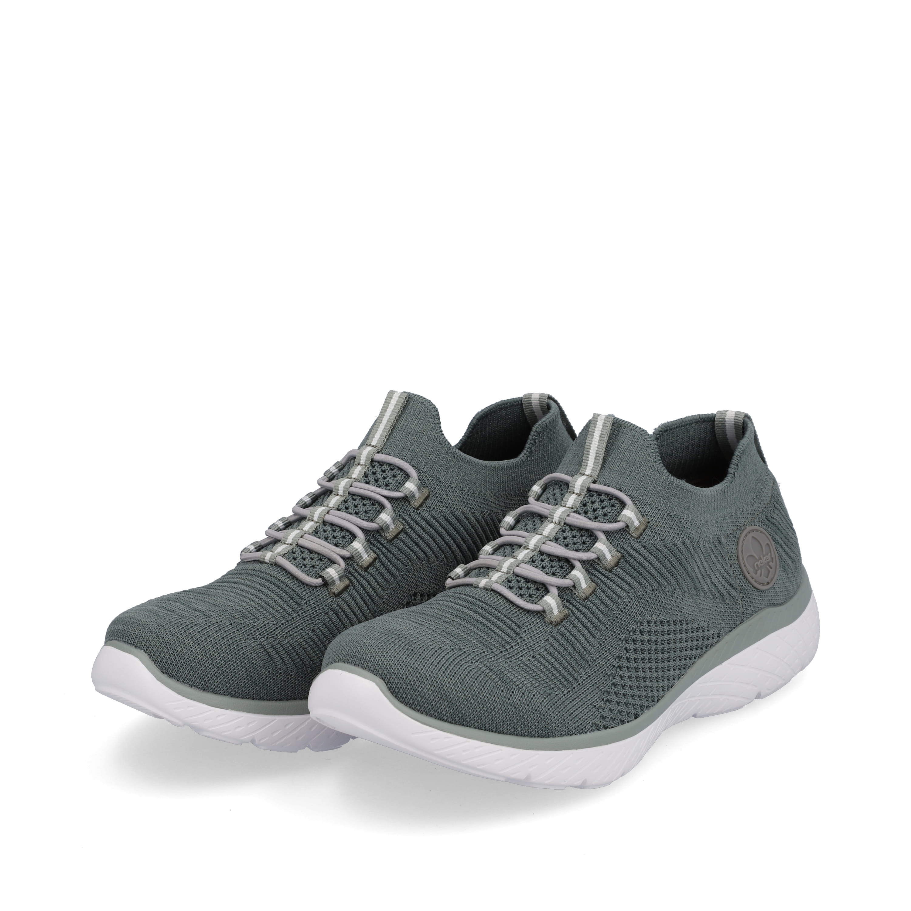 Rieker Damen Slipper grünblau