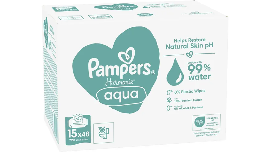Pampers Feuchttücher Aqua 15X48 Stück