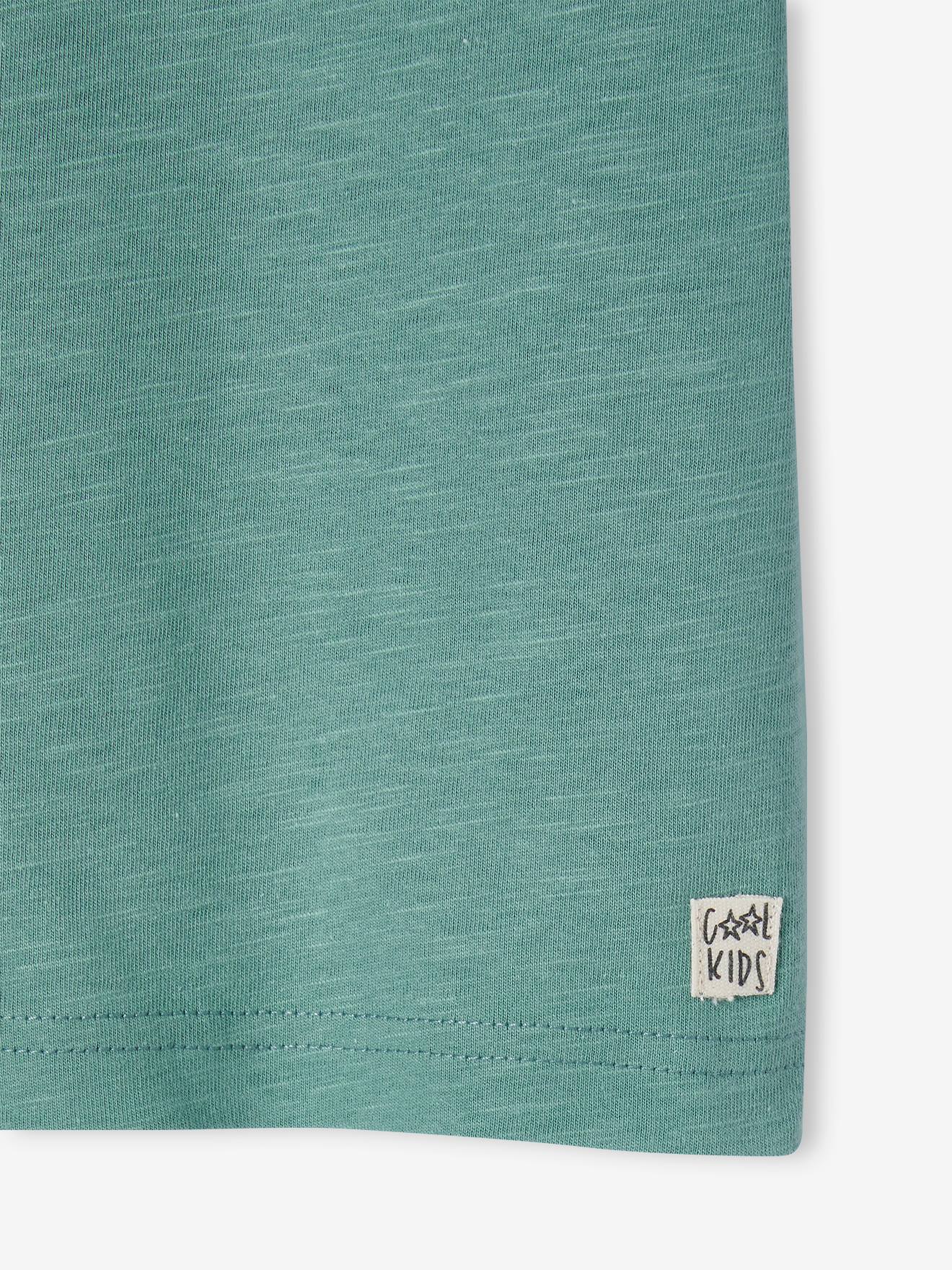 Vertbaudet Jungen T-Shirt BASIC, personalisierbar Oeko-Tex - türkis
