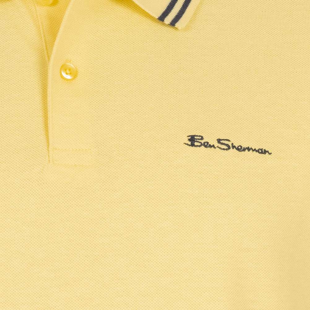 BEN SHERMAN Jersey Herren Polo-Shirt 0072550LEMON