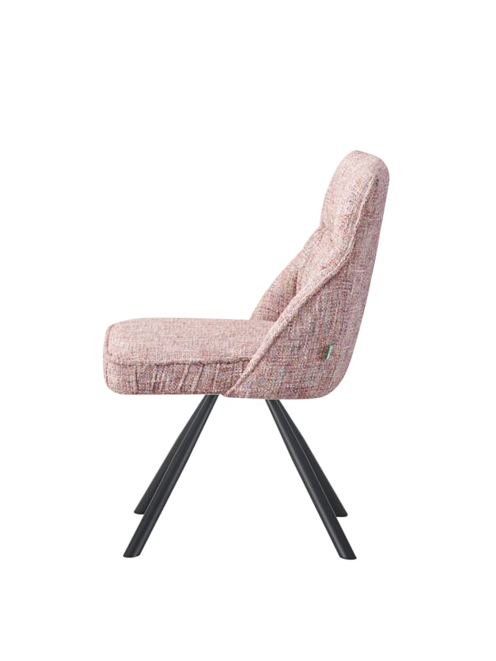 DUBI Möbel 2er-Set: Drehstuhl SERINA  in Rosa - (B)61 x (H)81 x  (T)62 cm günstig kaufen onesize