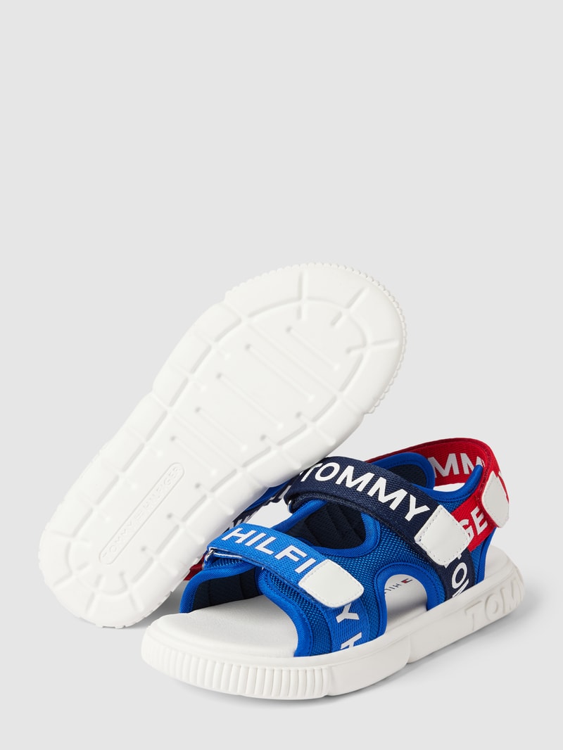 Sandalen mit Label-Details Modell 'SUNNY' in marineblau