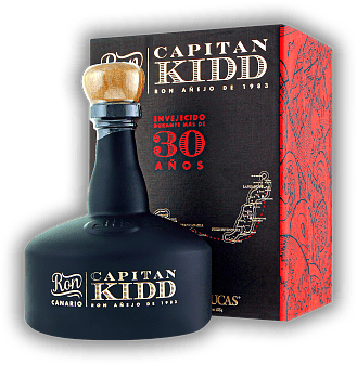 Arehucas Capitan KIDD 30 Anos Arehucas Capitan KIDD 30 Anos Ein erlesener Rum für anspruchsvolle Genießer. Alter 30 J. - 0,7	 Liter - Vol 40%