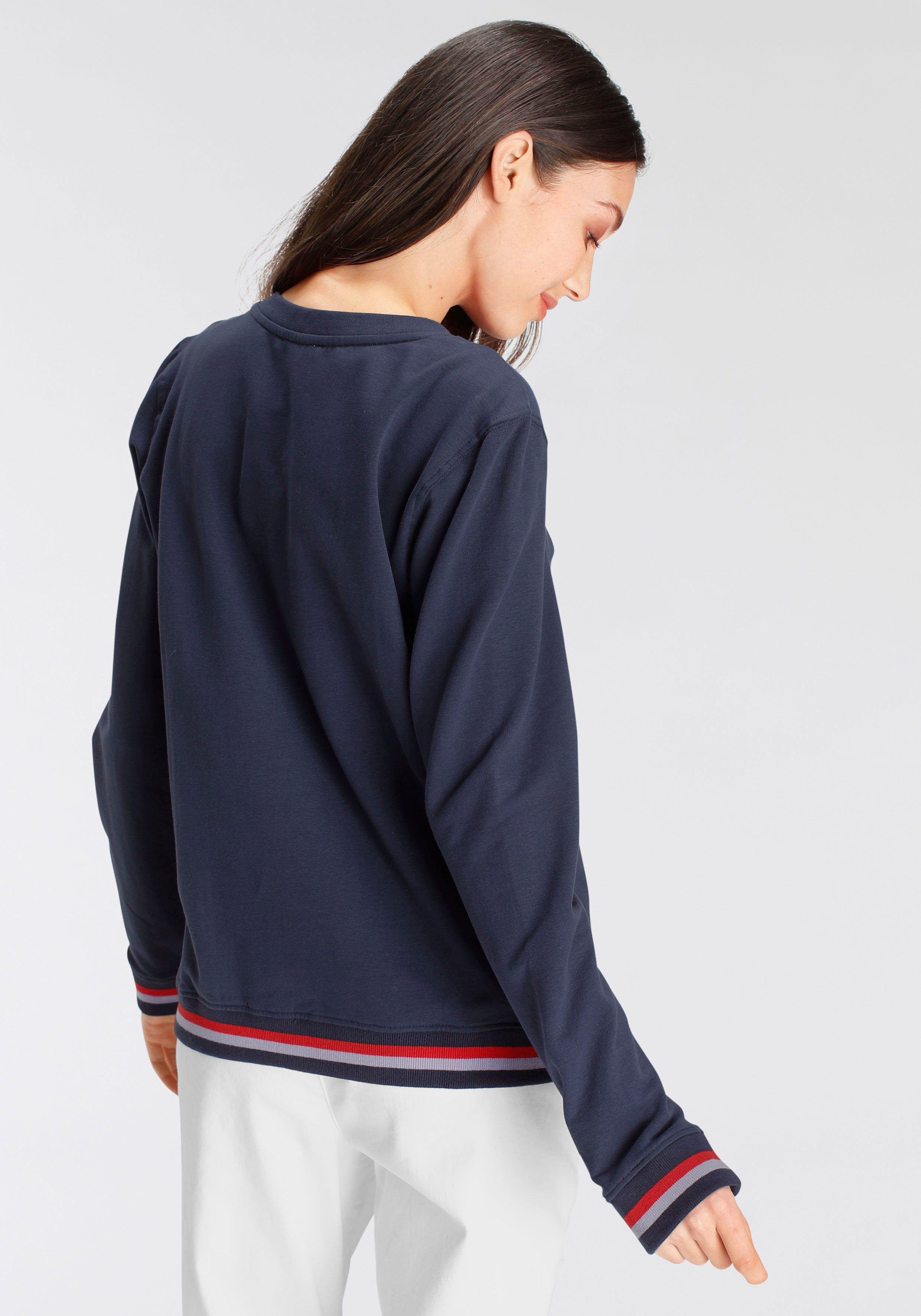 DELMAO Sweatshirt mit sportiv maritimen Druck ---NEUE MARKE!