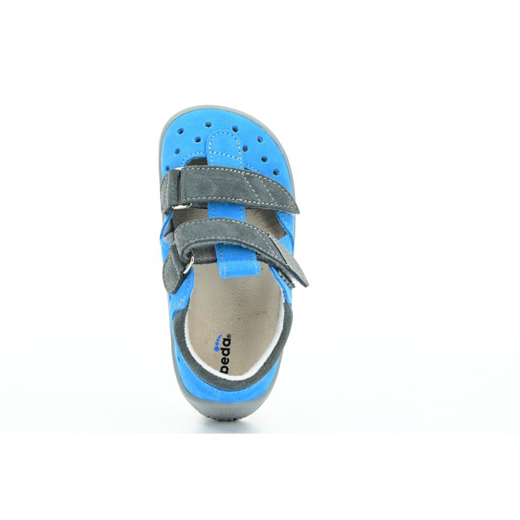 Beda Tom Barfußsandalen Klett (BF0001 / SD / W)