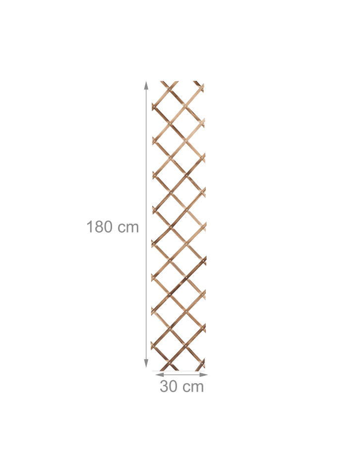 relaxdays 3 x Rankgitter in Braun - (B)30 x (H)180 cm günstig kaufen onesize