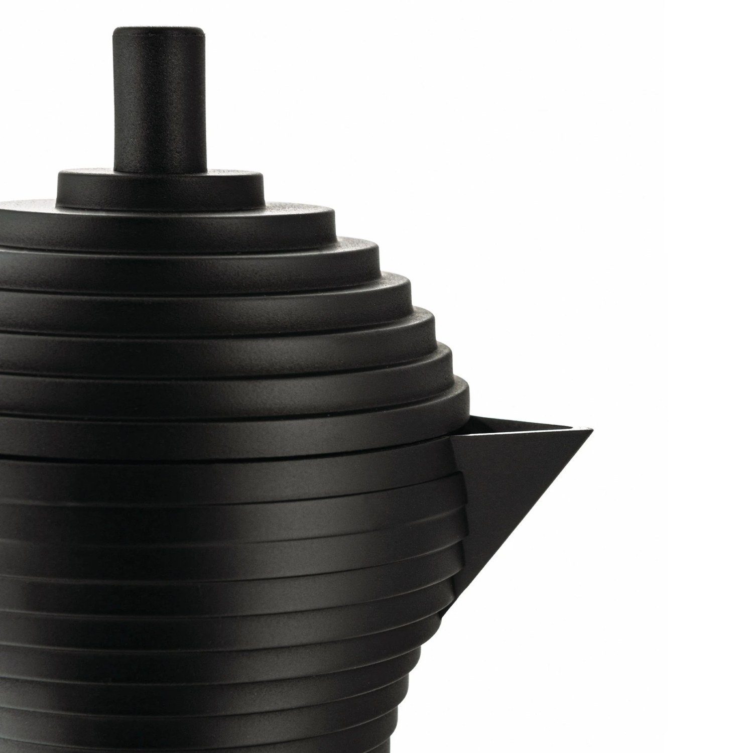 Alessi Espressokocher Pulcina Vollschwarz für 1 Tasse, 0,07l Kaffeekanne