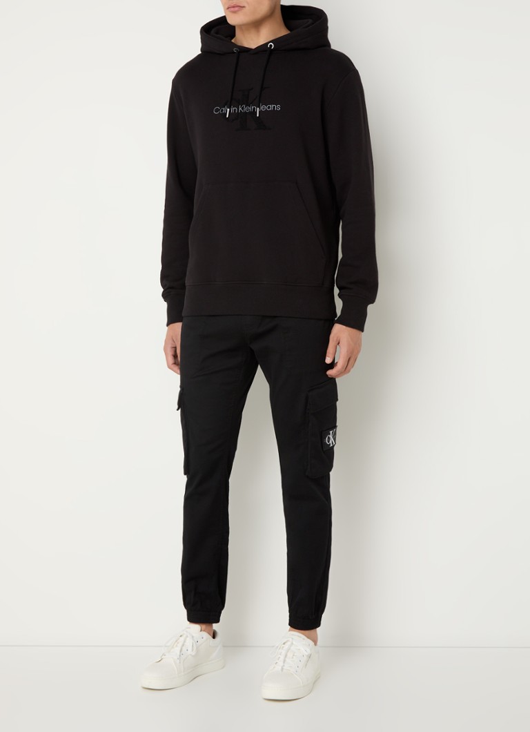 Calvin Klein Chenille hoodie with logo embroidery
