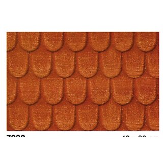 Dachziegel 0/1/H0, 40x20 cm, 2 Stück