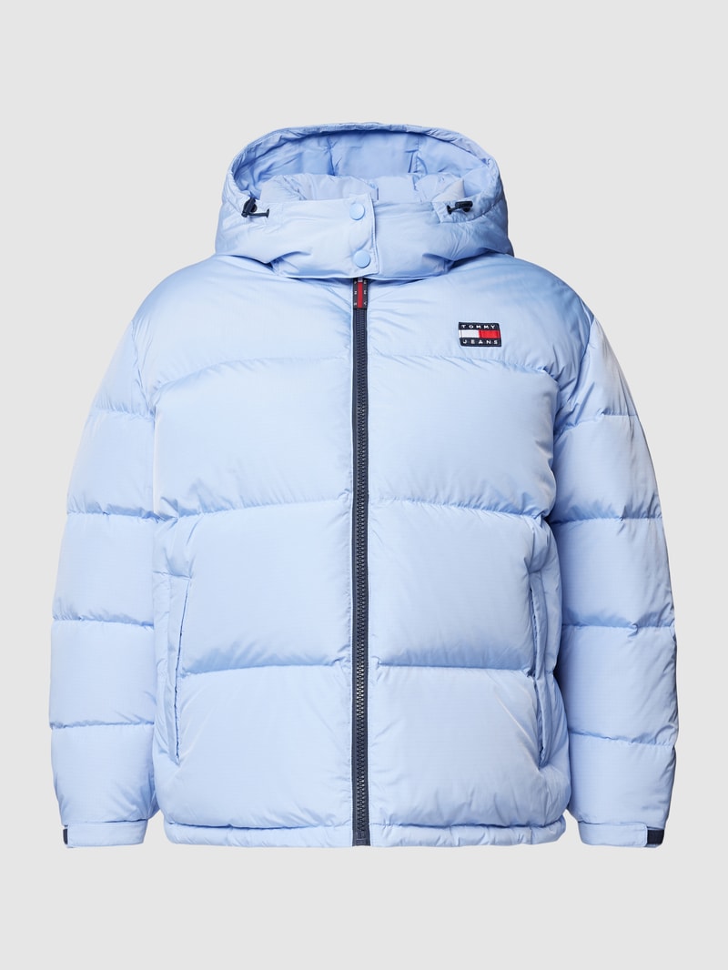 PLUS SIZE Daunenjacke mit Kapuze Modell 'ALASKA' in hellblau