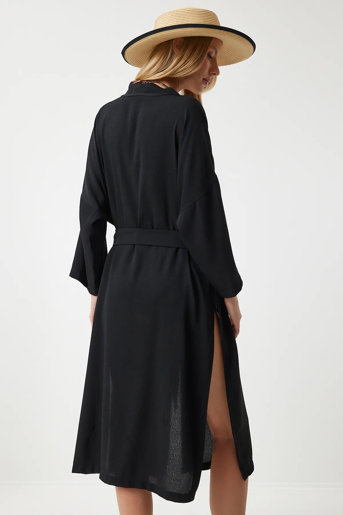 Happiness İstanbul  Kimono & Kaftan - Schwarz - Regular Fit