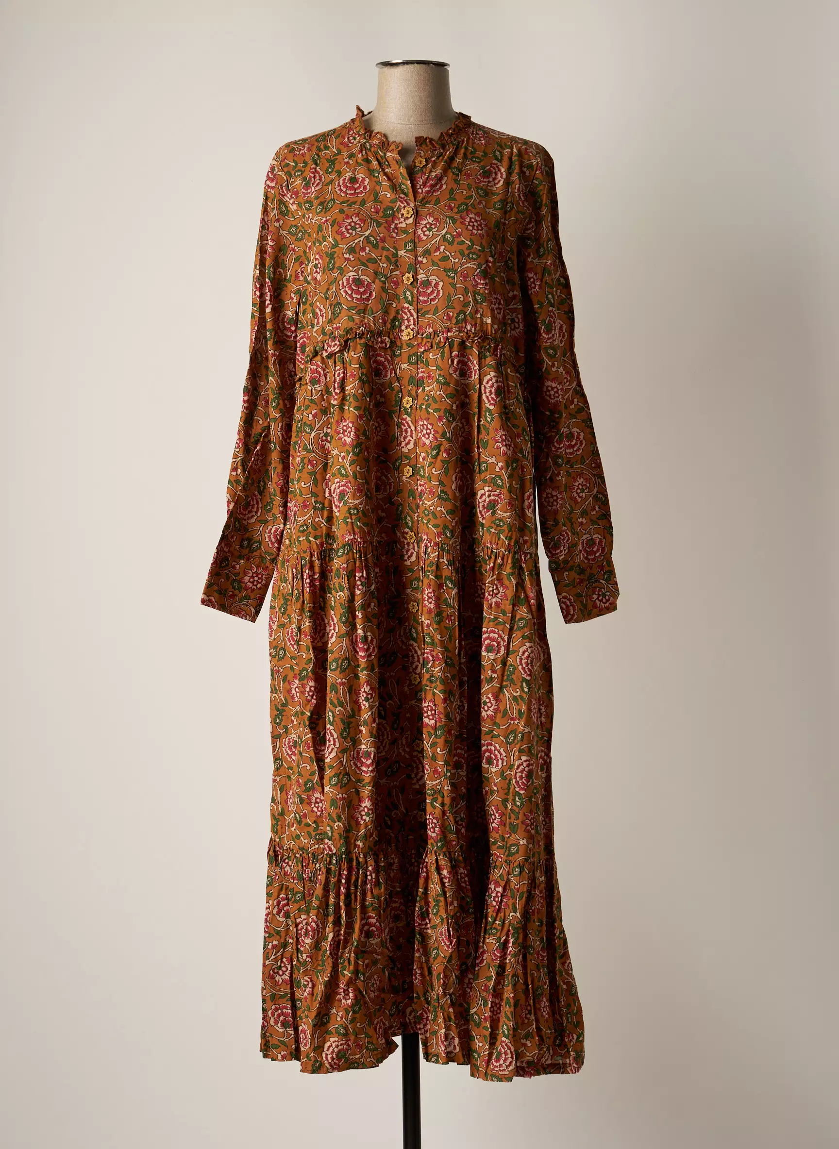 Chicosoleil Robes Longues Femme couleur marron
