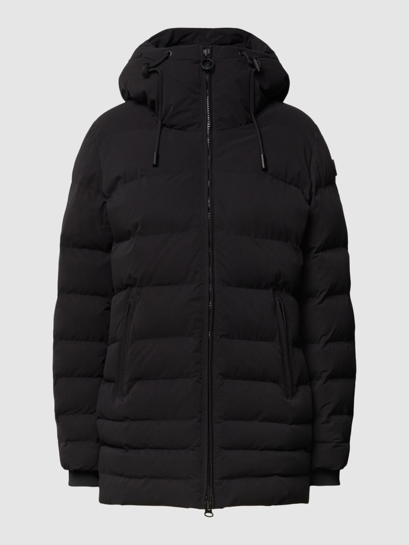 Steppjacke mit Kapuze Modell 'Cordoba' in schwarz