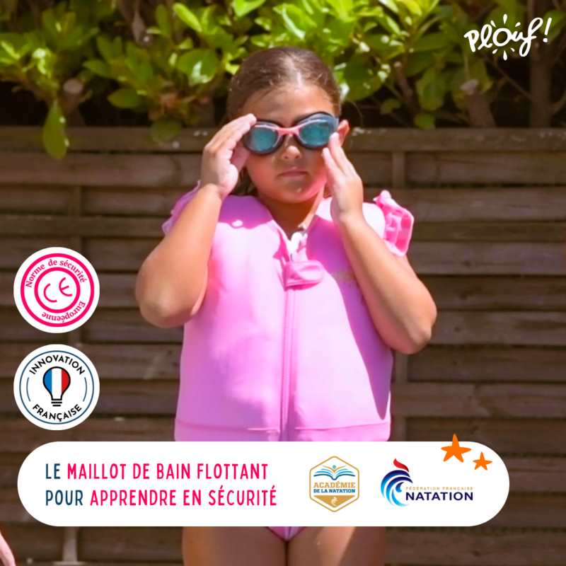 Maillot de bain flottant : Sirène Rose