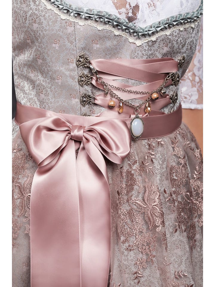 Edelnice Midi Dirndl 2-teilig Aurelie in silber, rosé günstig kaufen