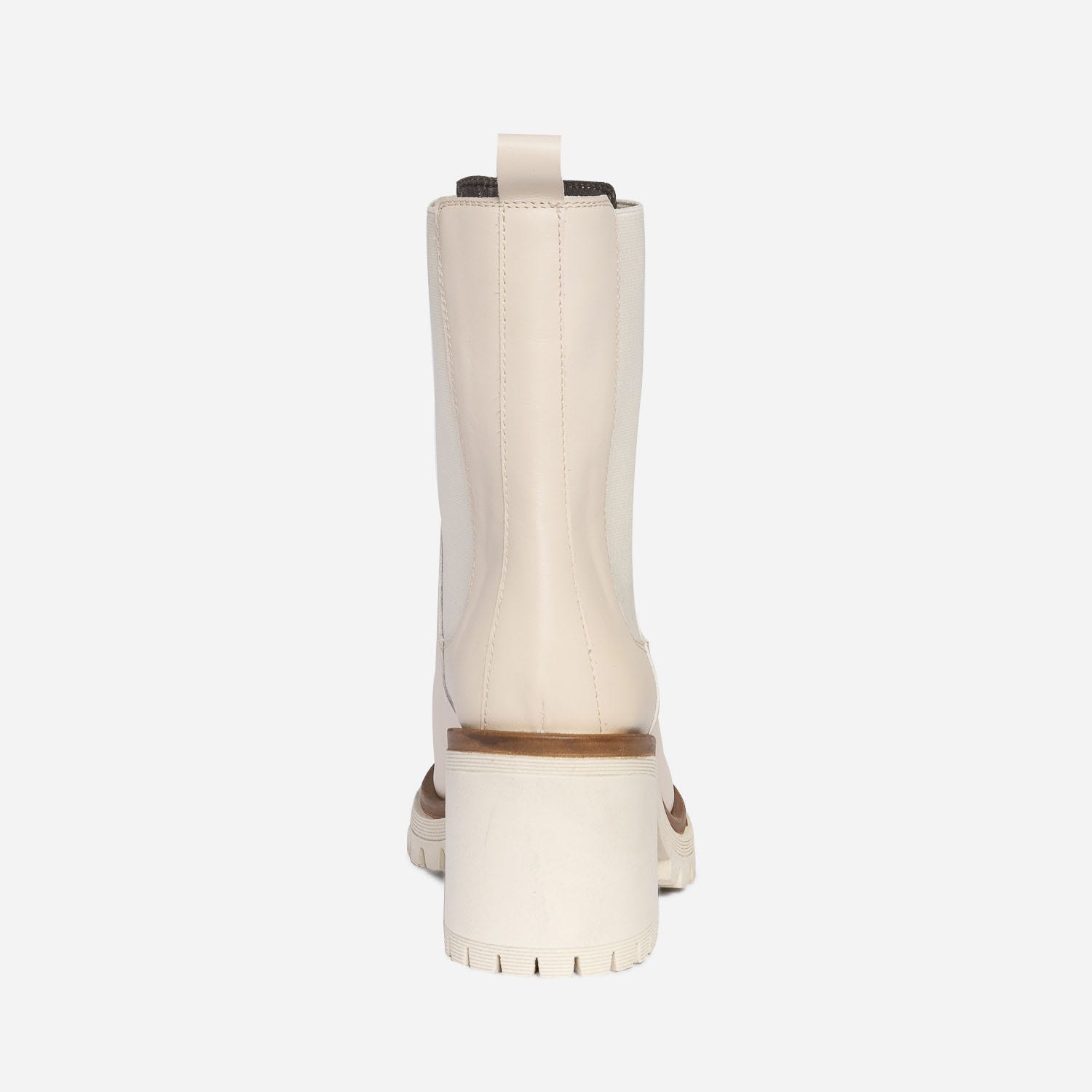 Chelsea boots TEXTO écru en cuir