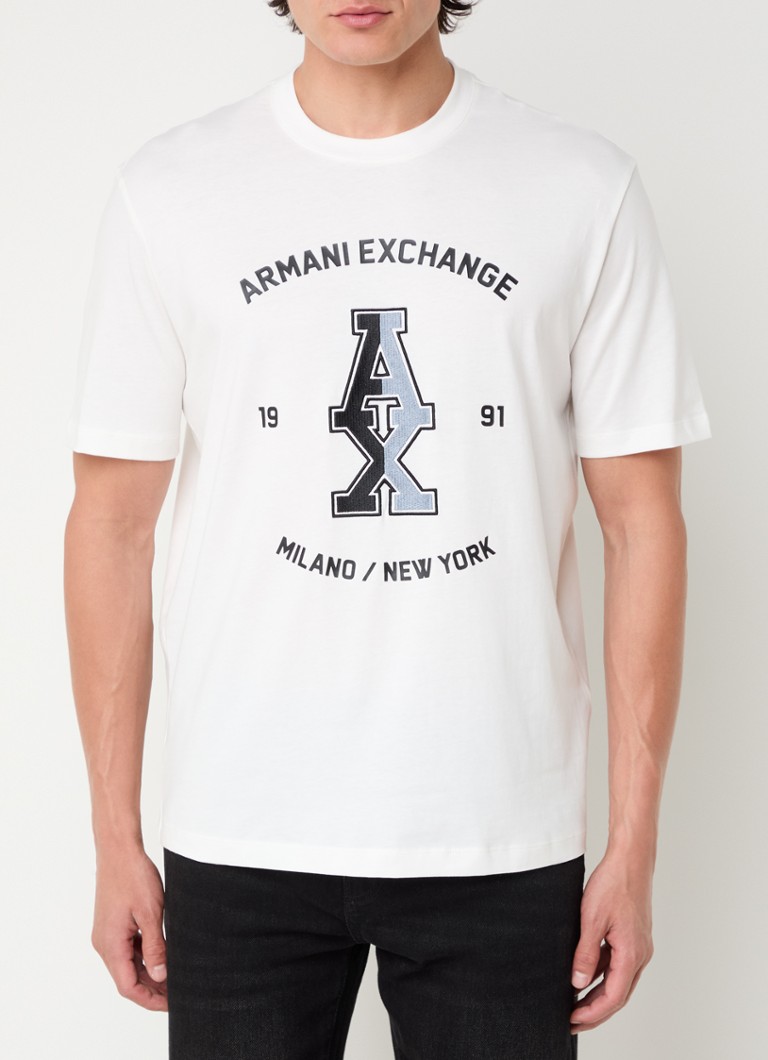 Armani Exchange T-krekls ar logotipa apdruku