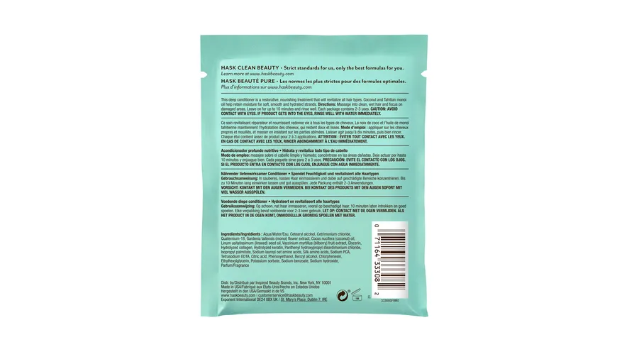 HASK Coconut Oil Deep Conditioner Sachet 50 ml