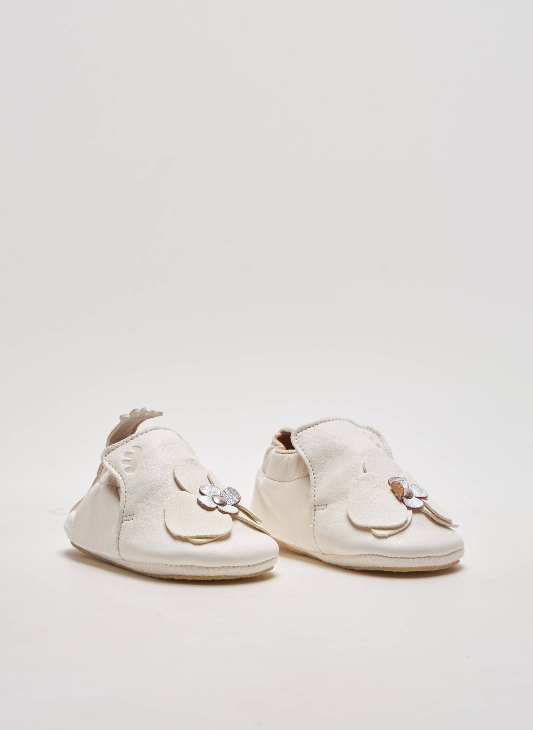 Easy Peasy Chaussons Fille couleur beige