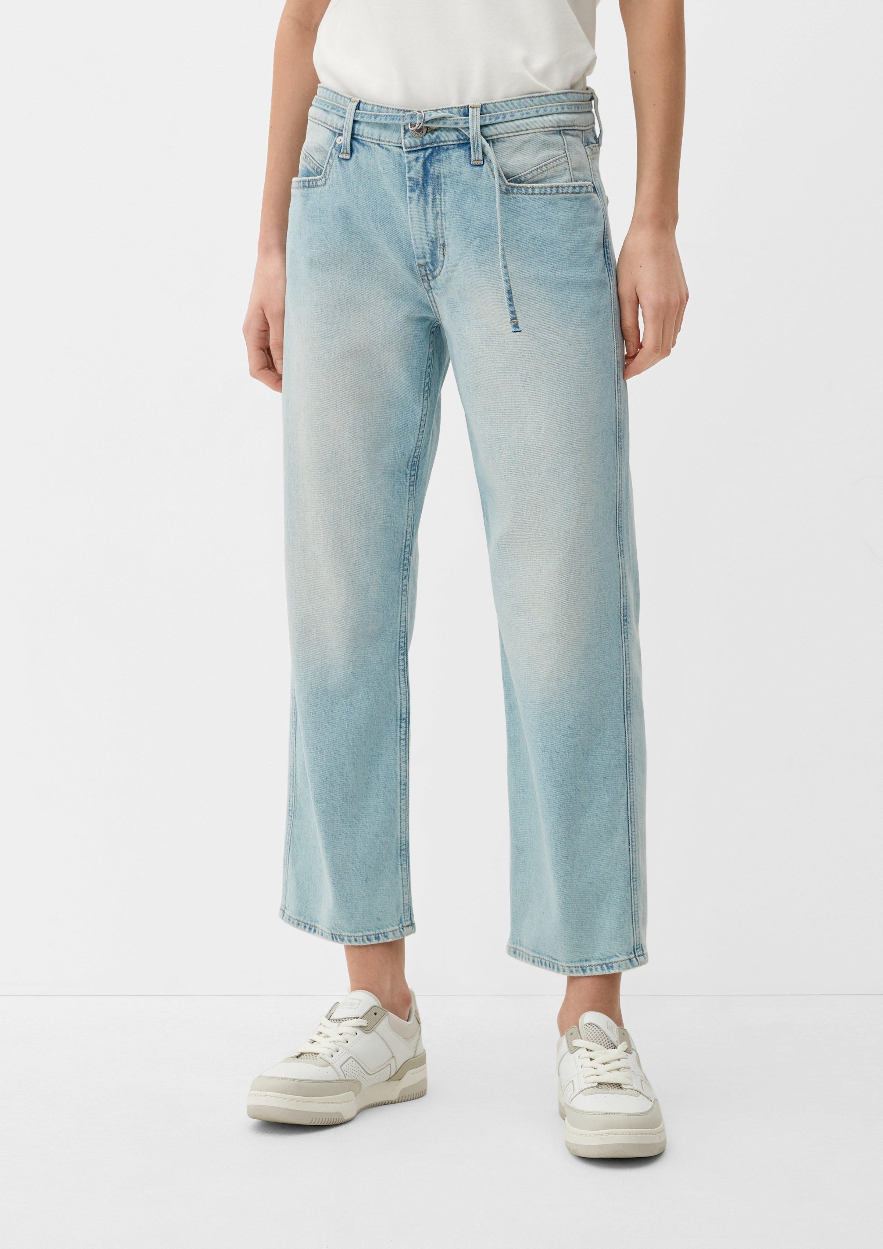 Cropped-Jeans Karolin / Regular Fit / Mid Rise / Straight Leg   2127727-52Z5