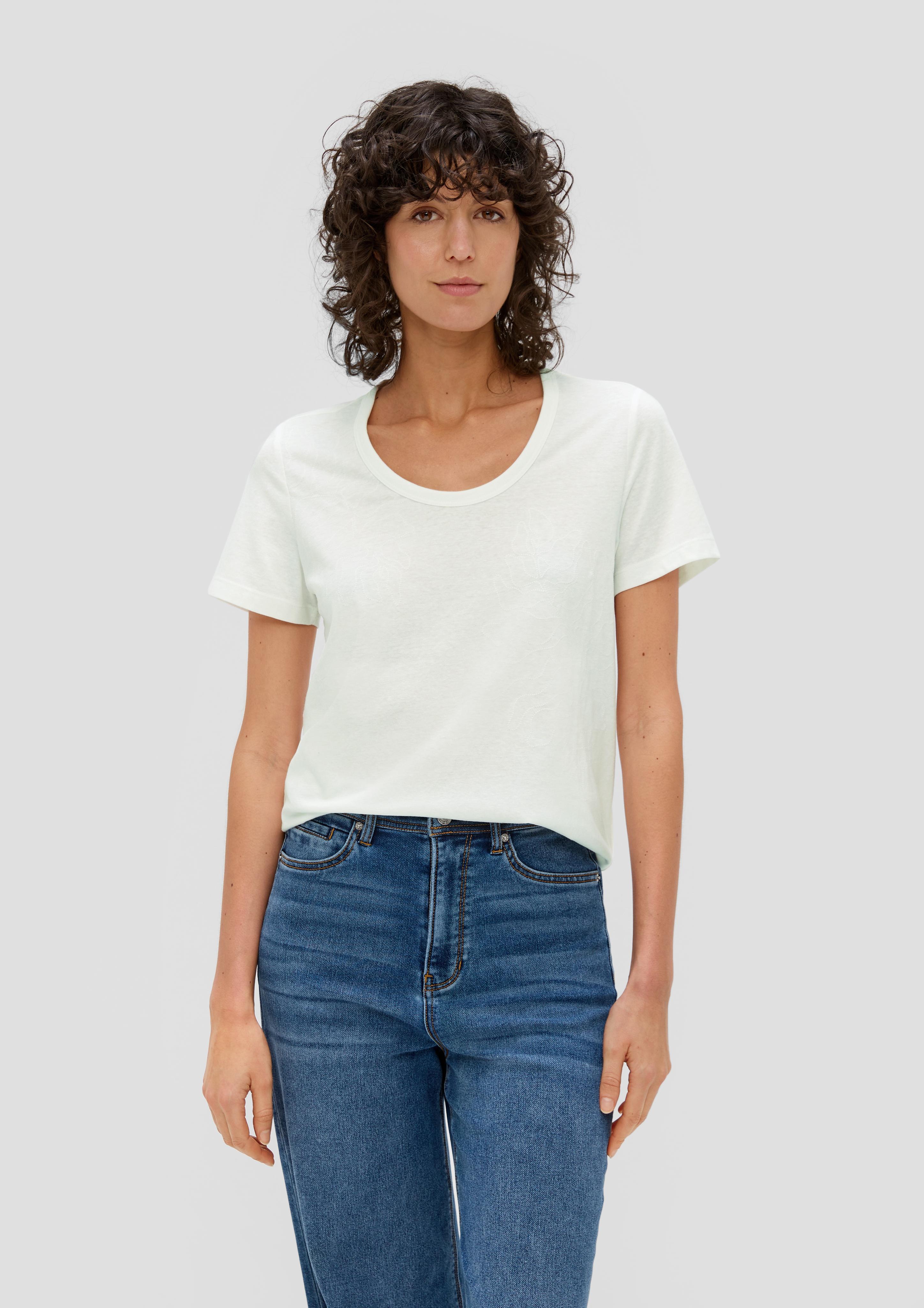 T-Shirt mit Stickerei  2144446-02D1