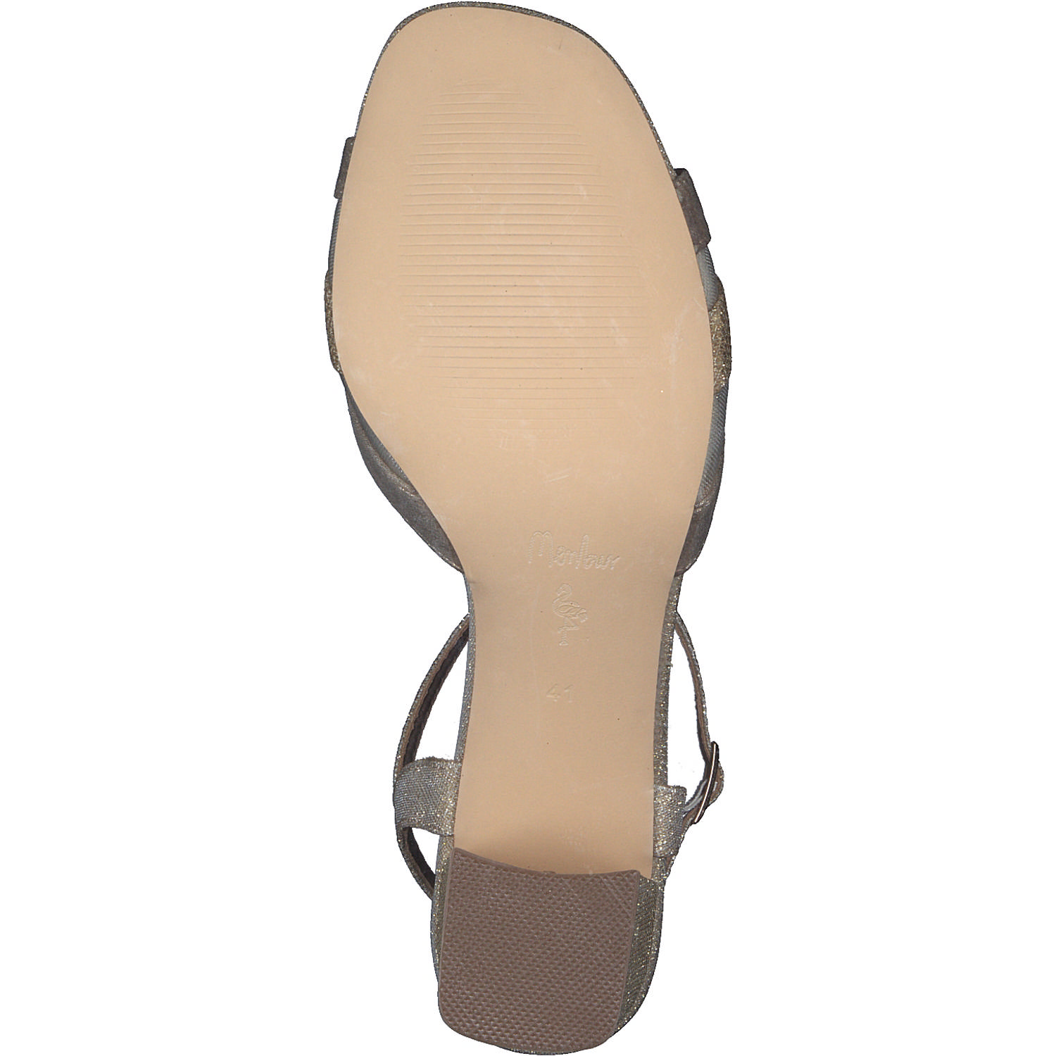 Menbur 23705, Plateau-Sandaletten, Damen, gold