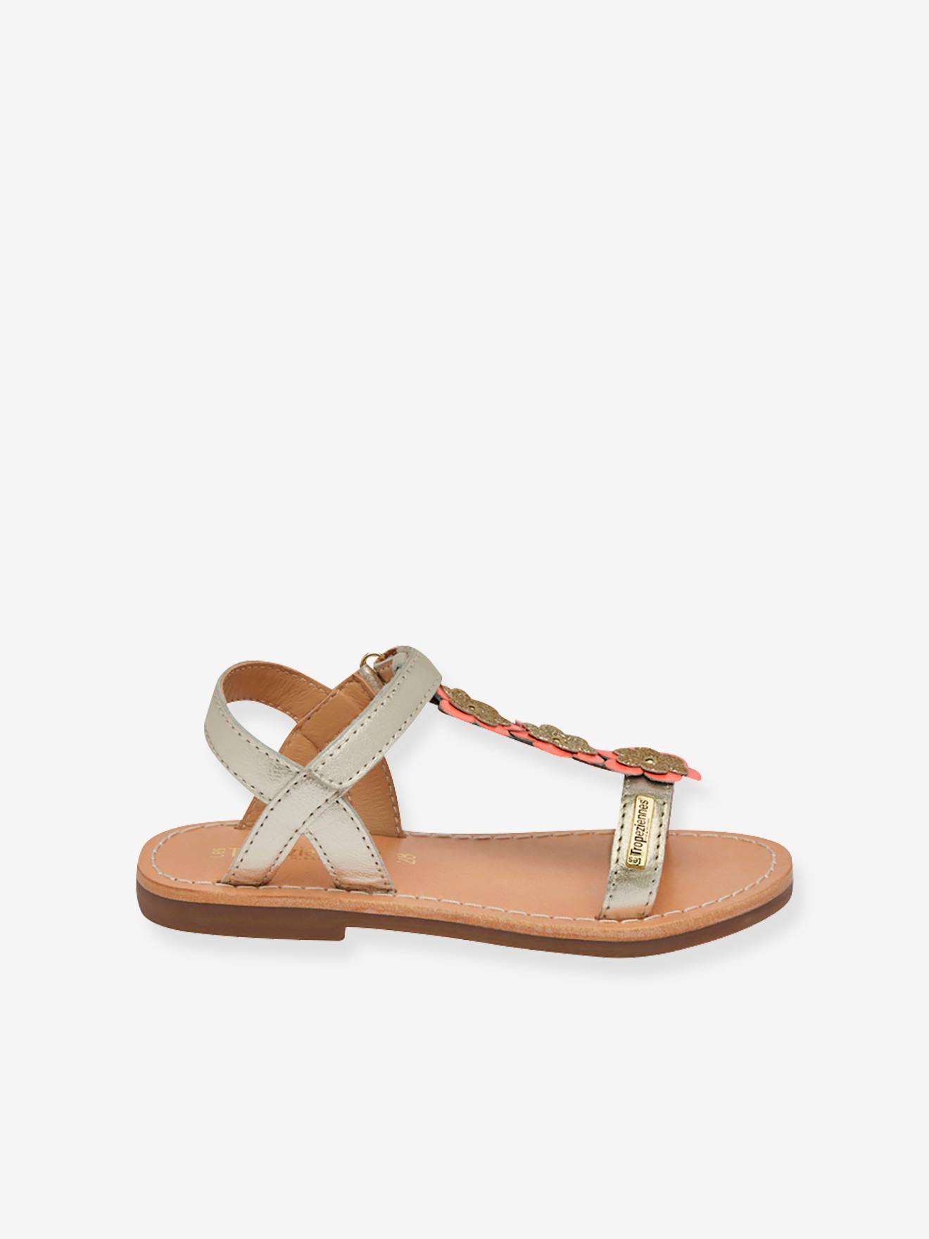 Les Tropeziennes Mädchen Klett-Sandalen Ibiscus LES TROPEZIENNES PAR M. BELARBI mit Recycling-Elastomer - silber