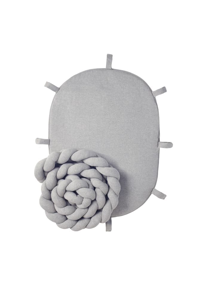 nordic coast company  Baby Nest geflochten Grau günstig kaufen onesize