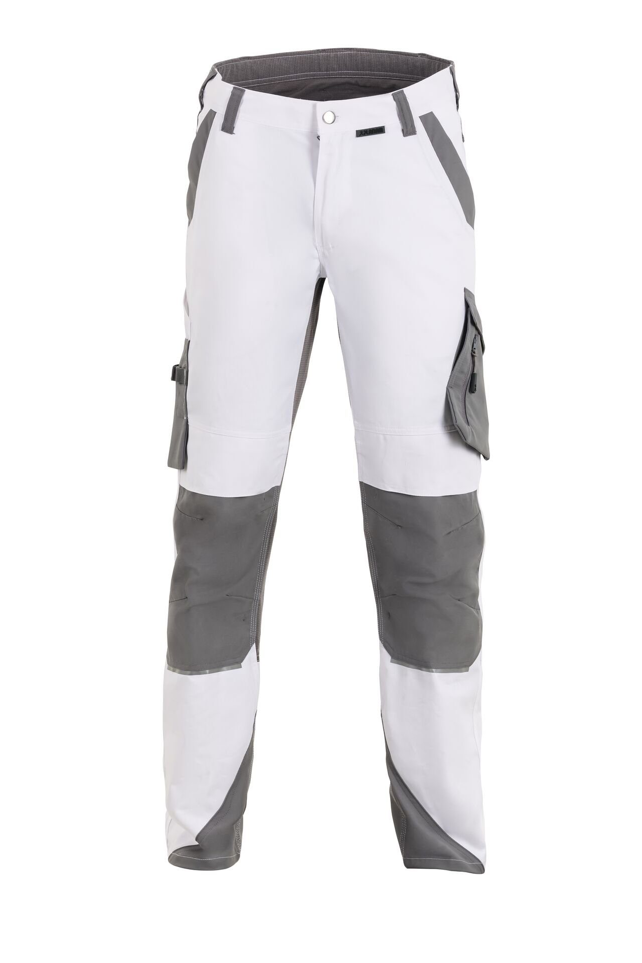 Planam Arbeitshose Herren Bundhose Norit weiß/zink Größe 54 (1-tlg)