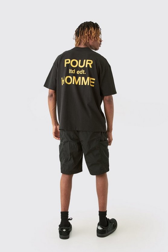Tall Utility-Shorts mit elastischem Bund und Mesh-Tasche