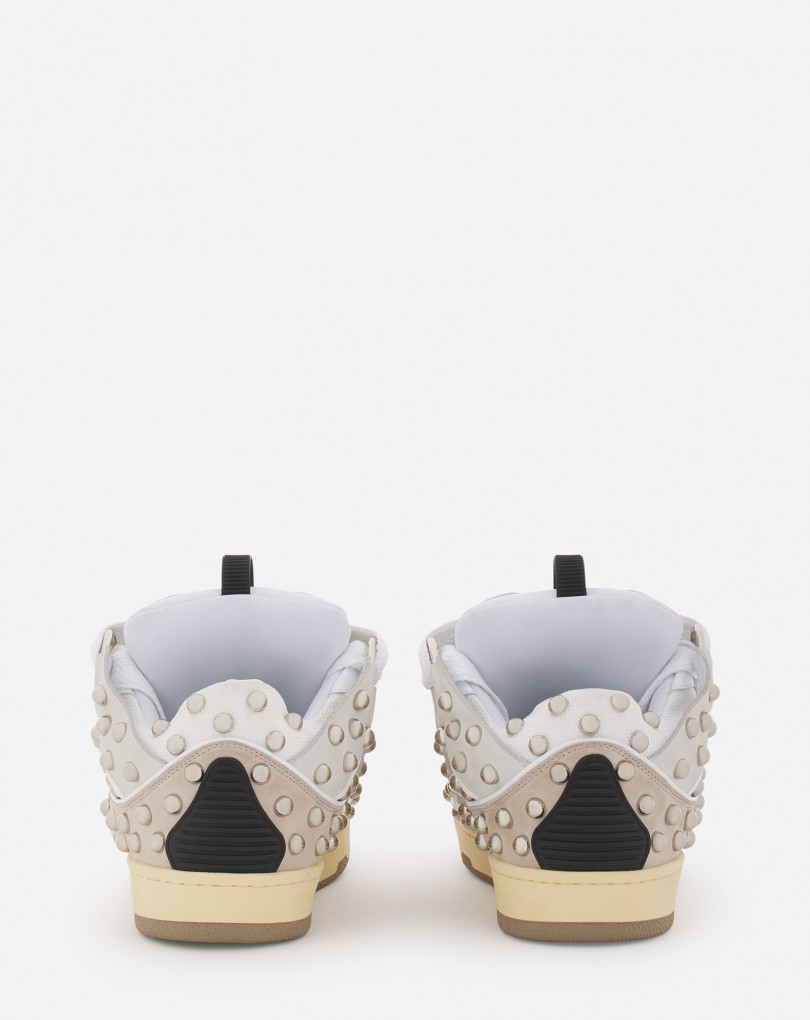 SNEAKERS CURB EN CUIR AVEC STUDS