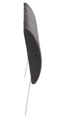 Home4You Kopfteil Bettkopfteil für Bettgestell, Anthrazit, B 140 cm, Webstoff, mit weißen Ziernähten