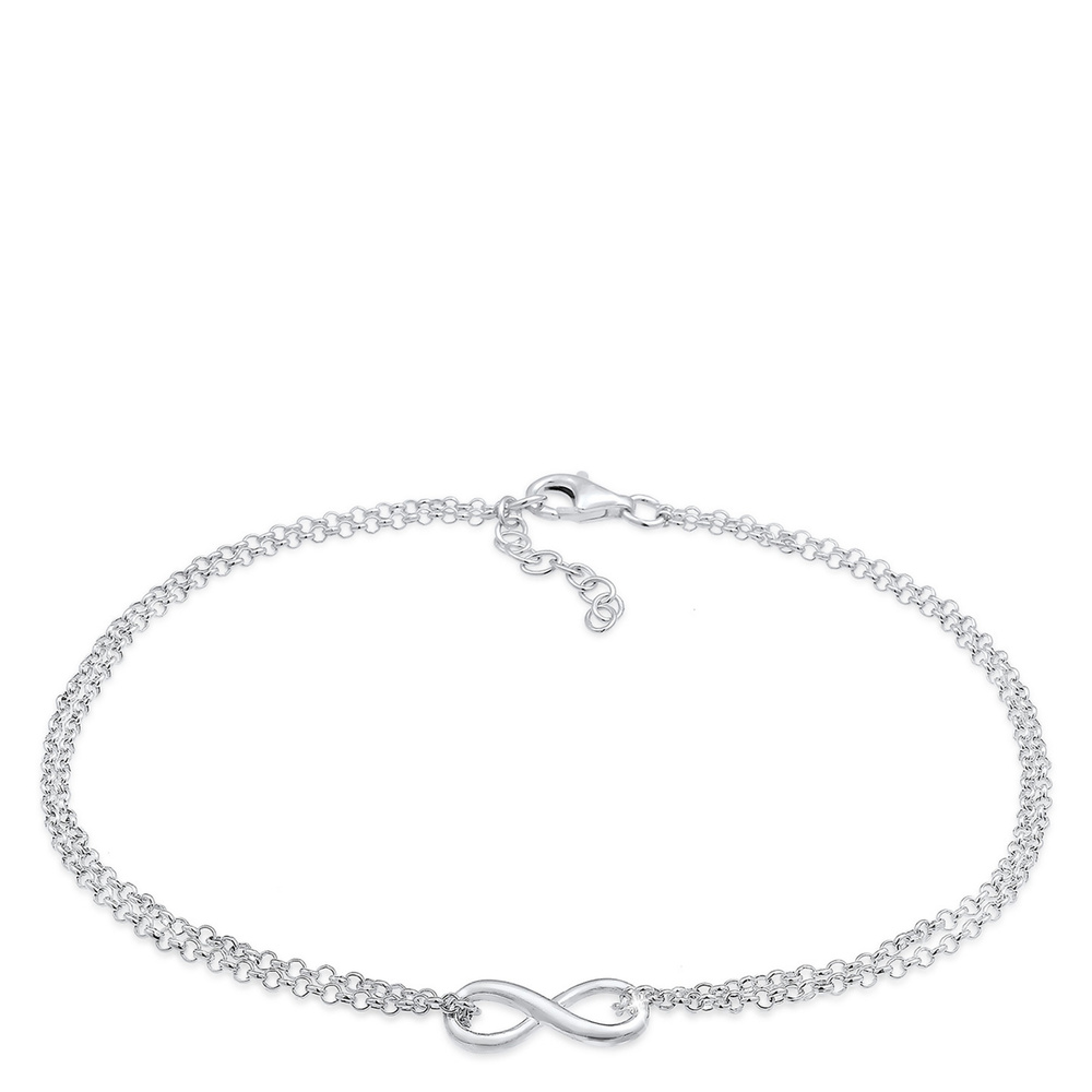 Elli Elli by Julie & Grace Bracelet de Cheville Femme Pendentif Infinity Trend en Arge Bijoux