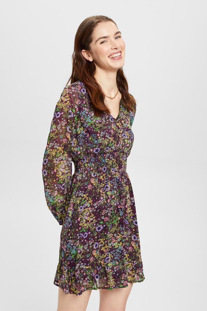 Minikleid mit floralem Muster