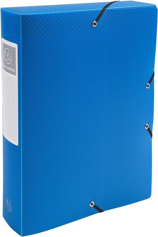 Exacompta Archivboxen 59882E DIN A4 Blau Polypropylen 25 x 33 cm 8 Stück
