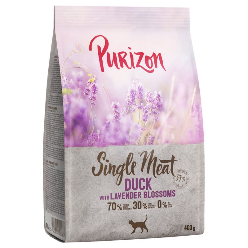 Purizon Single Meat Ente mit Lavendelblüten