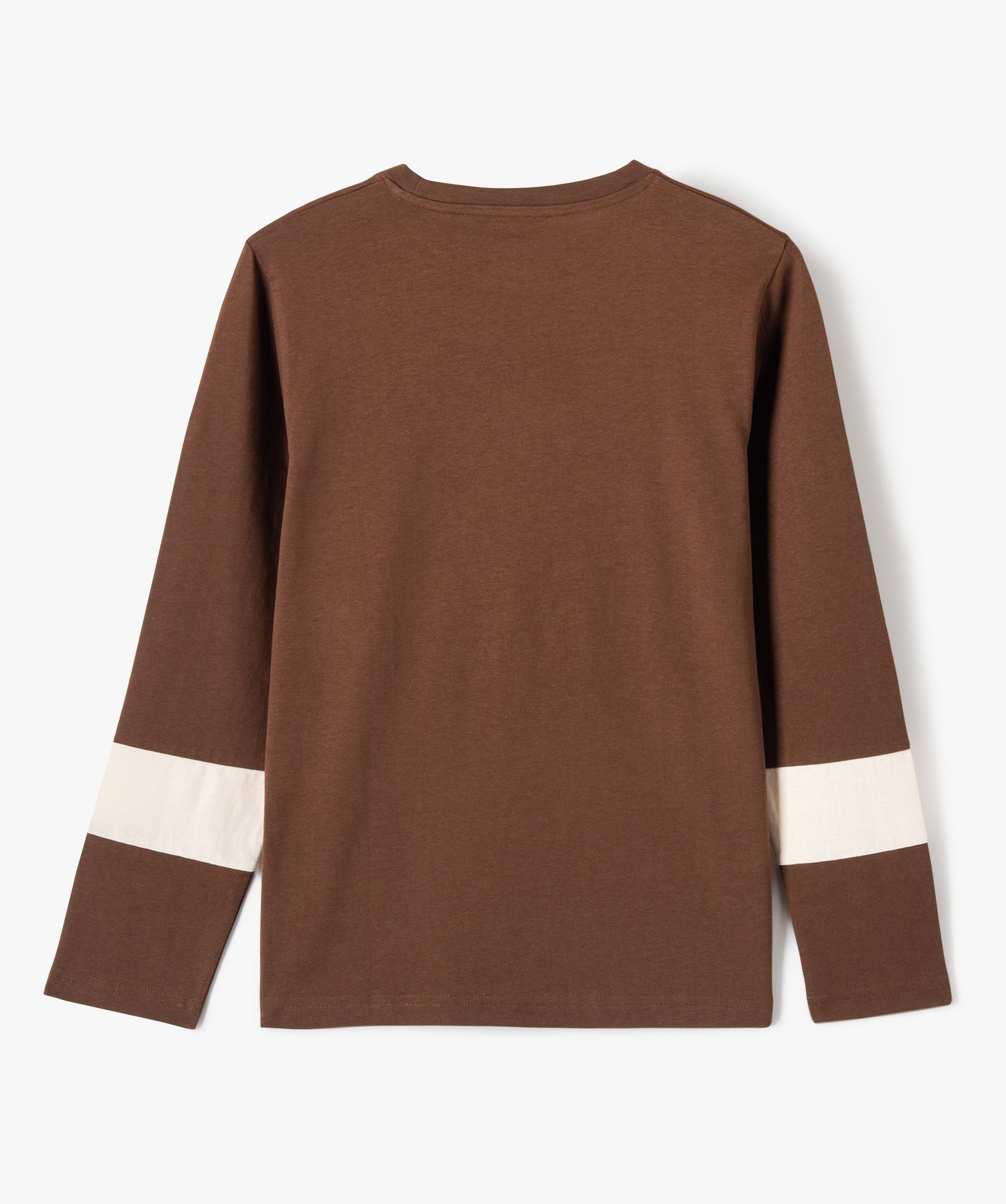 Tee-shirt à manches longues avec motif XXL Garçon - Camps ... marron | GEMO