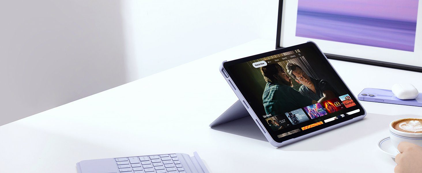 Inateck tastatur für iPad Air 5/4, iPad Pro 11 Zoll, Hoch-/Querformat Ständer iPad-Tastatur