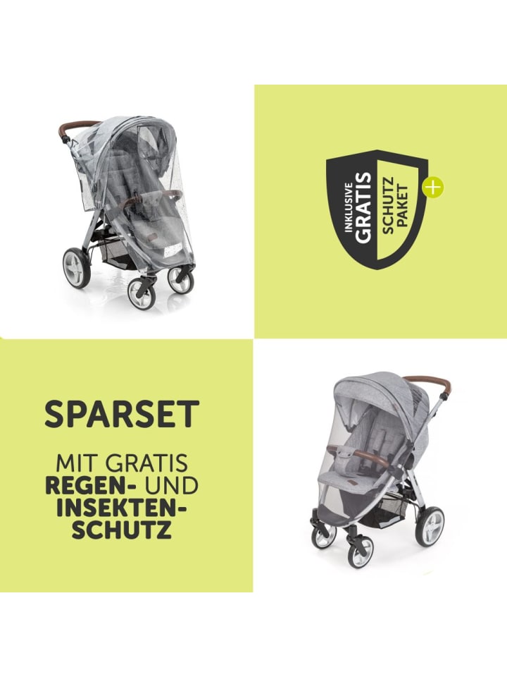Hauck Sportwagen & Jogger Runner 2 (mit großen Luftreifen) in schwarz günstig kaufen onesize