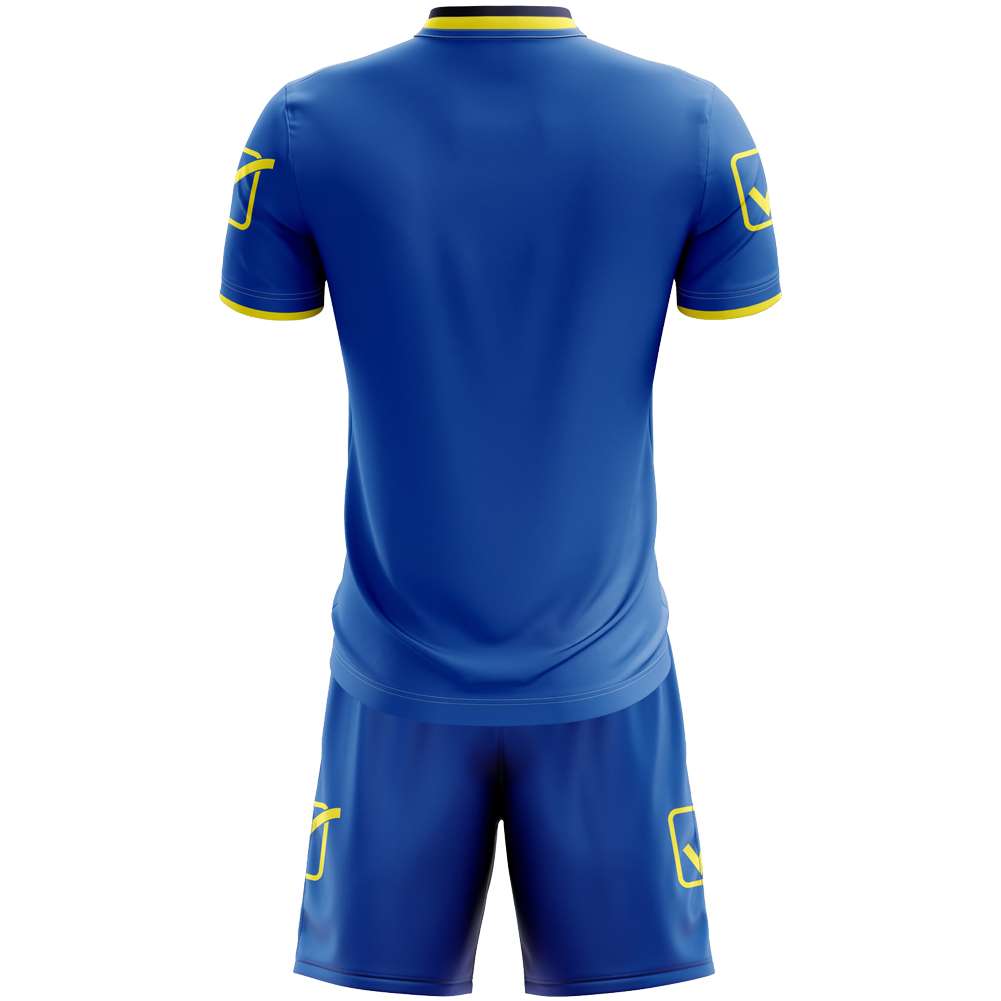 Givova Kit Campo Set Trikot + Shorts mittelblau/gelb