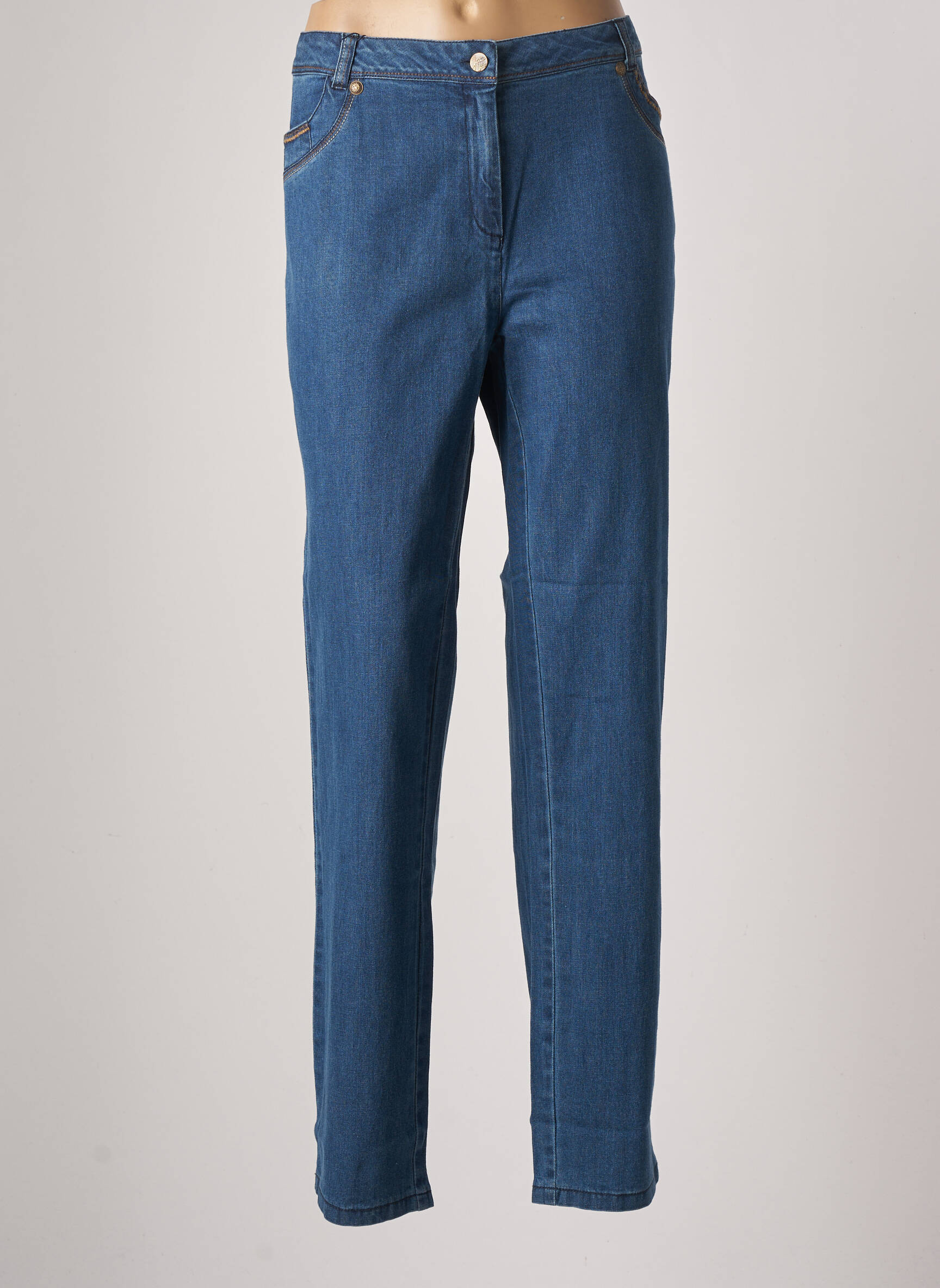 Jac Jac Jeans Coupe Slim Femme couleur bleu