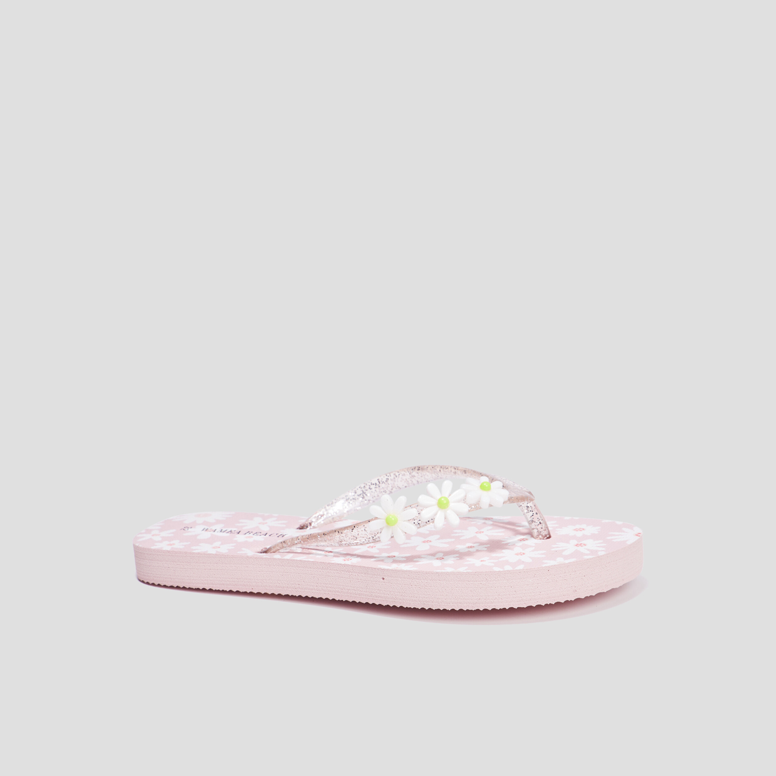 Tongs détails pailletés Wamea Beach rose fille | La Halle