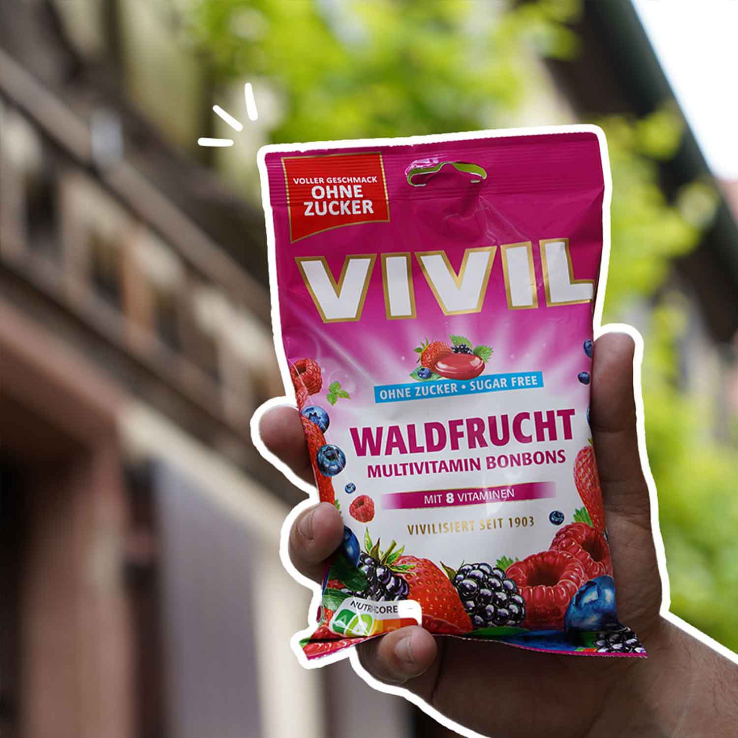 Vivil Multivitamin Bonbons Waldfrucht ohne Zucker 120g