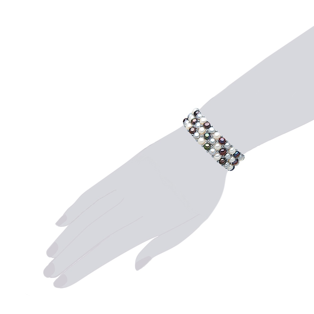 Valero Pearls Bracelet tendance Perle de culture d'eau douce Perle de culture d'eau douce en Mu Bracelet