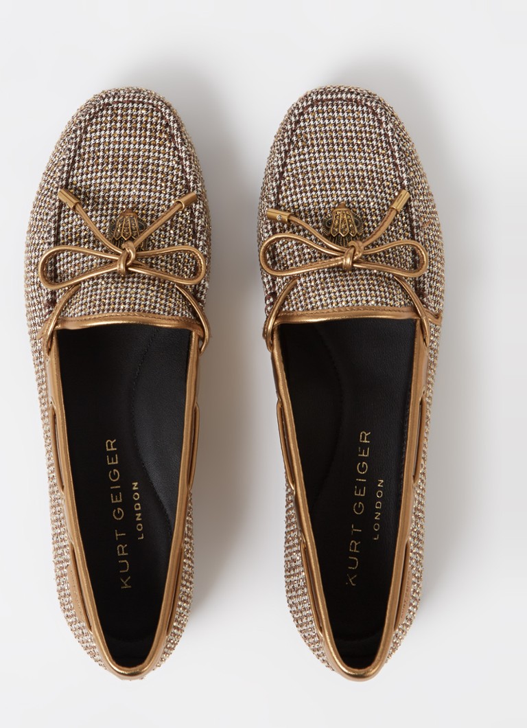 Mocassino Kurt Geiger Eagle con dettagli in pelle e strass