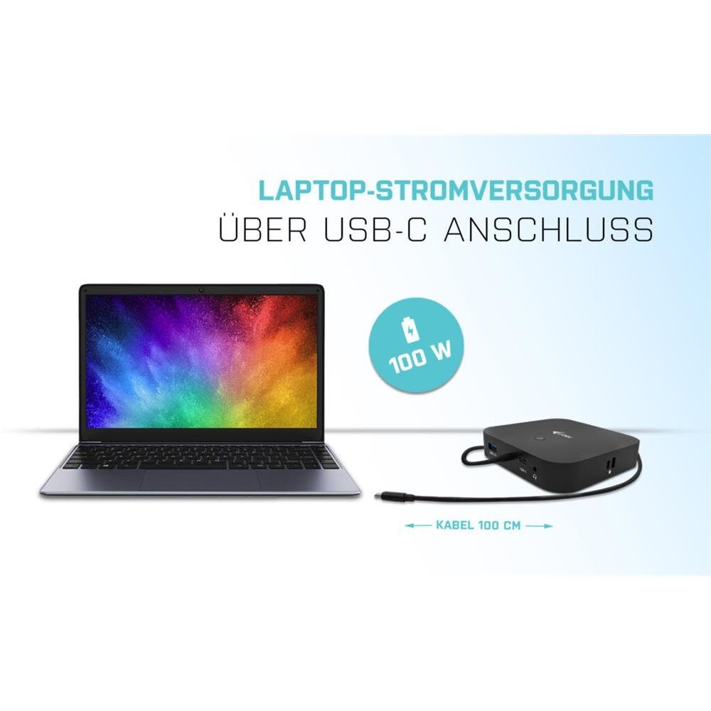 I-TEC Laptop-Dockingstation USB-C Dual Display, mit Power Delivery 100 W und Universal Netzteil 112 W
