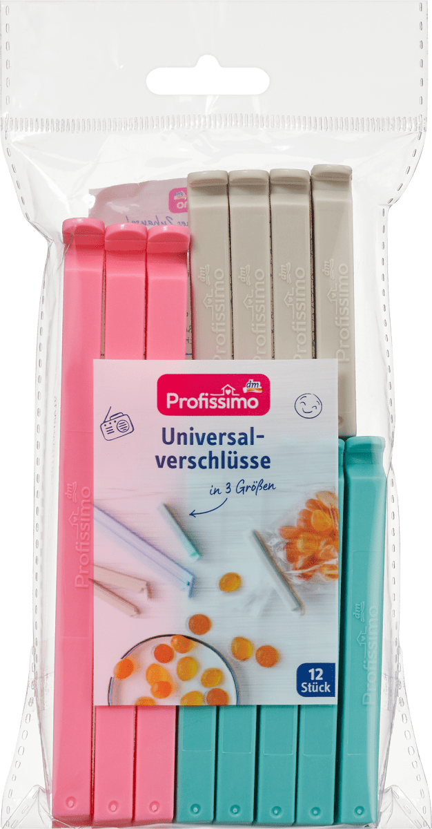 Universalverschlüsse in 3 Größen, 12 St