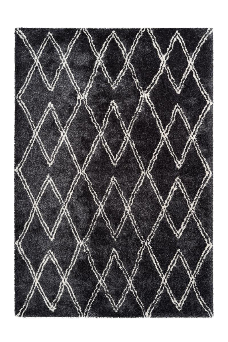 megusta Retro-Teppich Anthrazit 80cm x 150cm