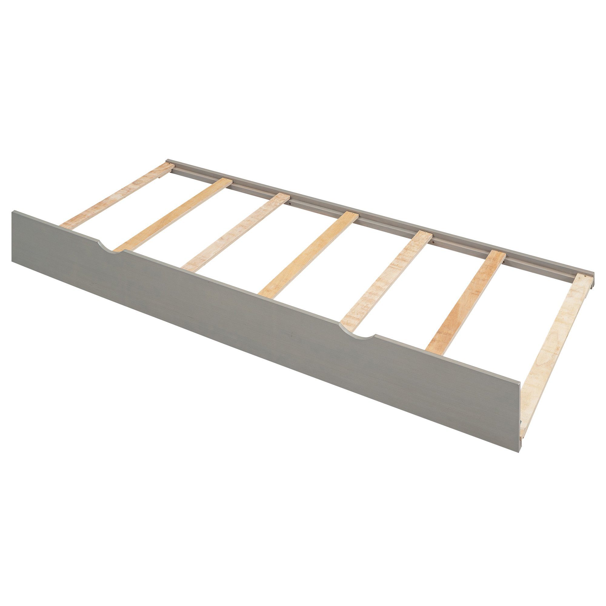 Flieks Massivholzbett, Holzbett 90x200cm mit Ladeanschluss/ Stauraum/ Ausziehbett 90x190cm